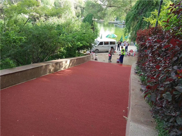 丽江彩色路面施工